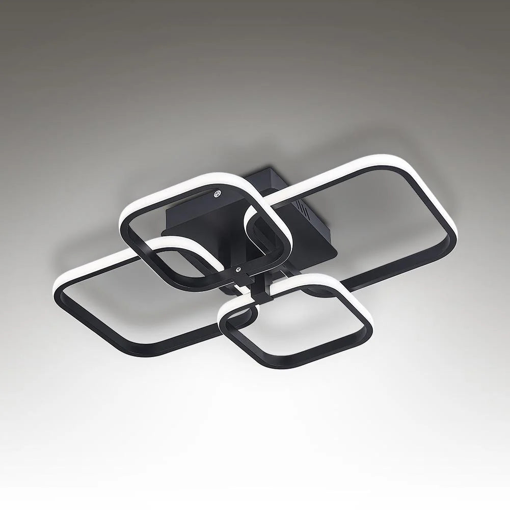 Contemporary LED Light-adjusted Semi Flush Ceiling Light