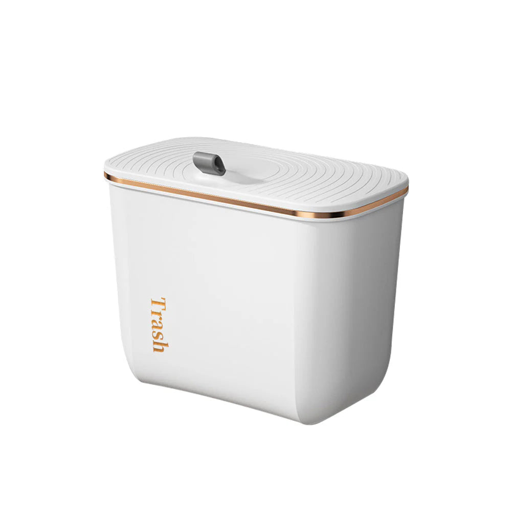 Kitchen Bathroom Hanging Waste Bin with Lid