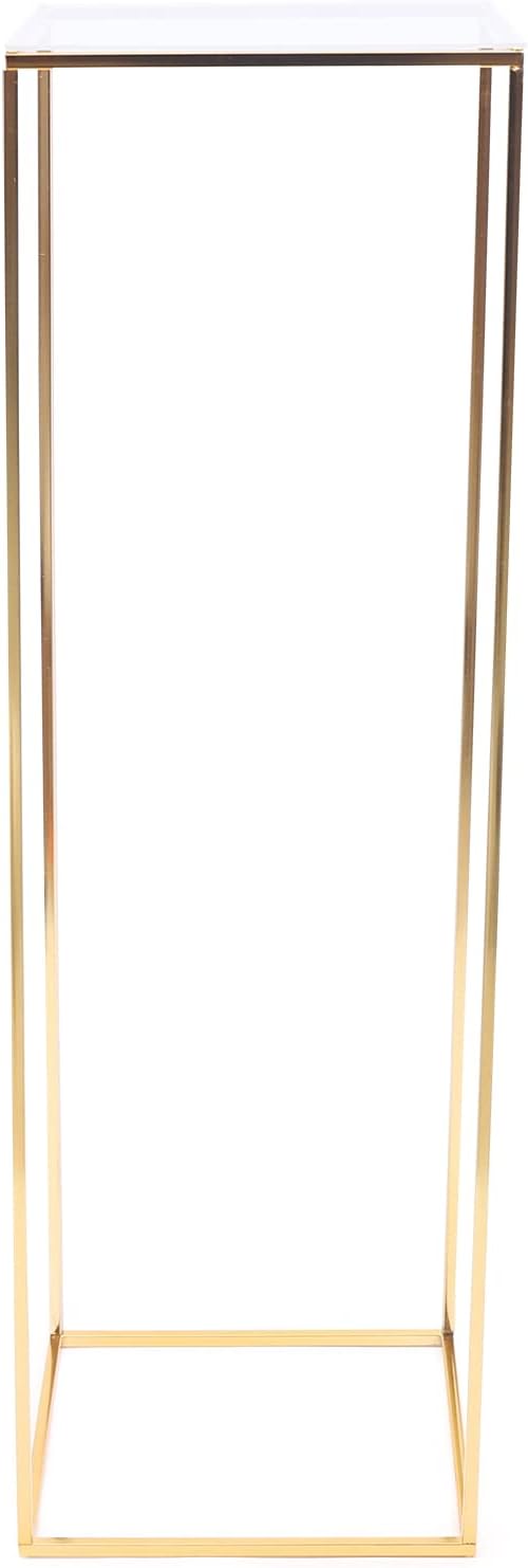 Plant Stand Modern flower stand 80 x 26.5cm metal plant stand for wedding table center pieces- Gold