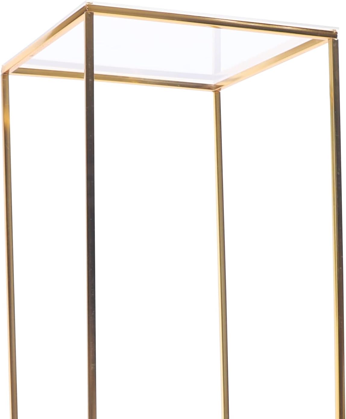 Plant Stand Modern flower stand 80 x 26.5cm metal plant stand for wedding table center pieces- Gold