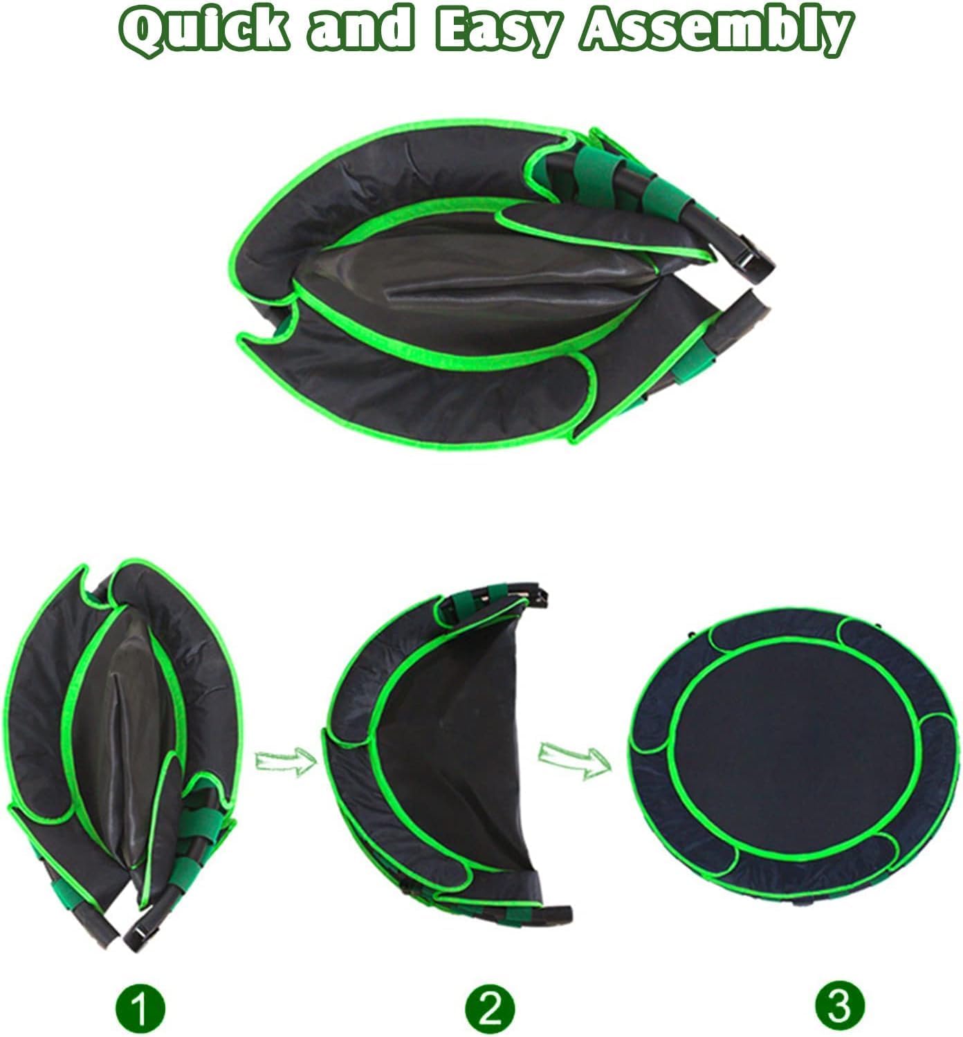 36''Mini Foldable Trampoline with Safety Padded Protective Cover Indoor & Outdoor for Kids