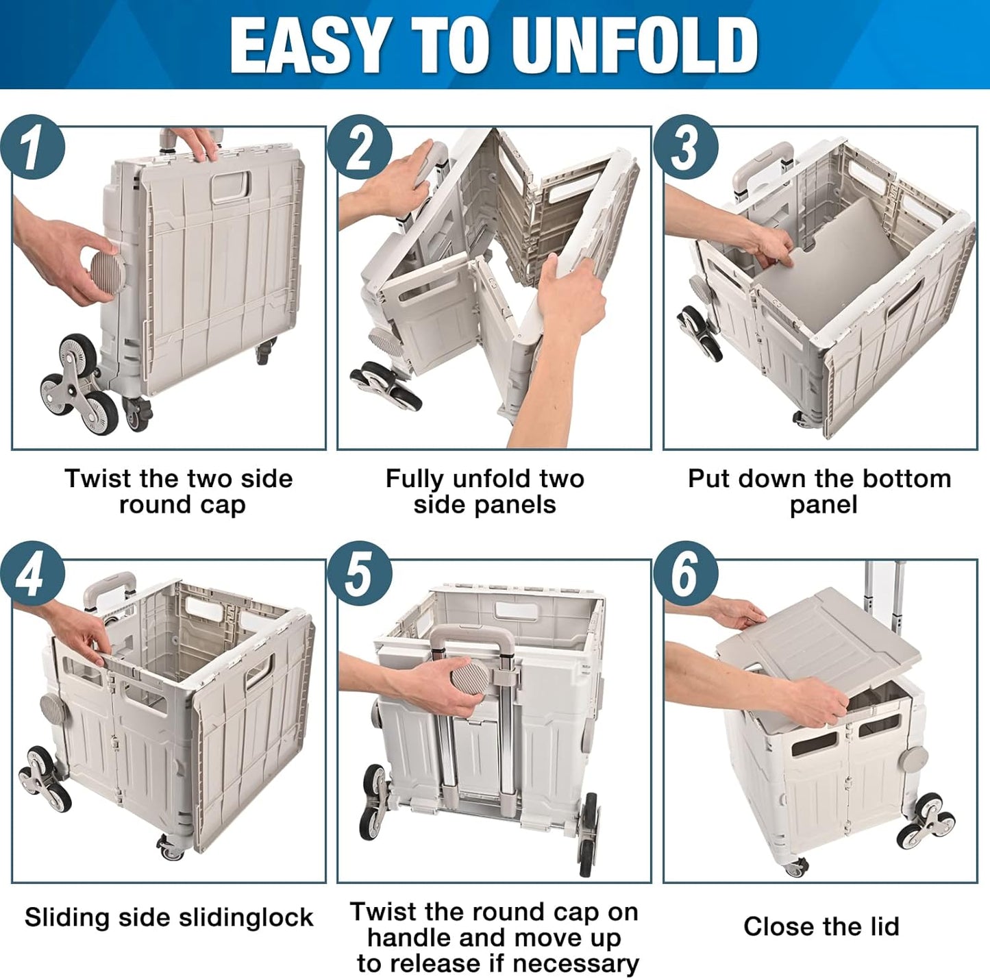 PP · PERFORMANCE Folding Shopping Trolley Cart