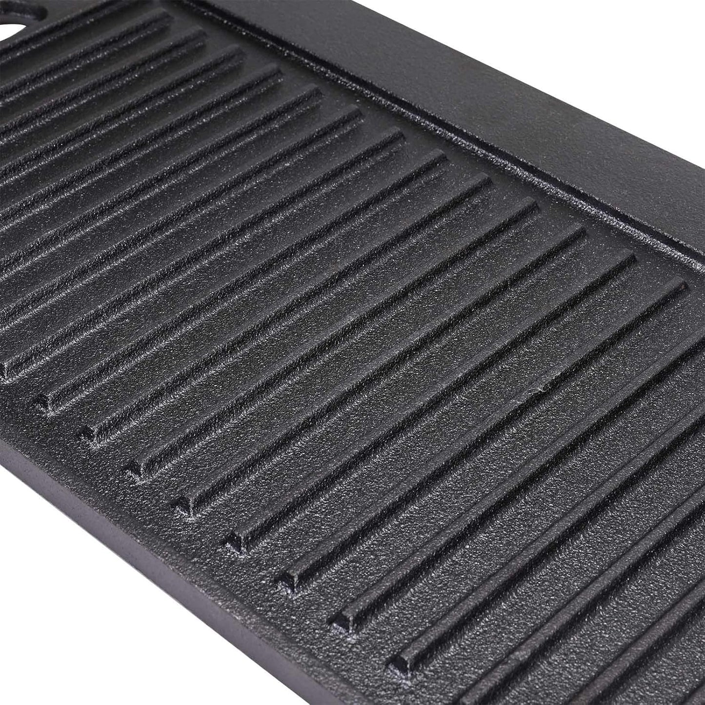 Double Sided BBQ Griddle Plate 44x23cm Non Stick Coating and Flat Surface for Gas and Electric Hobs