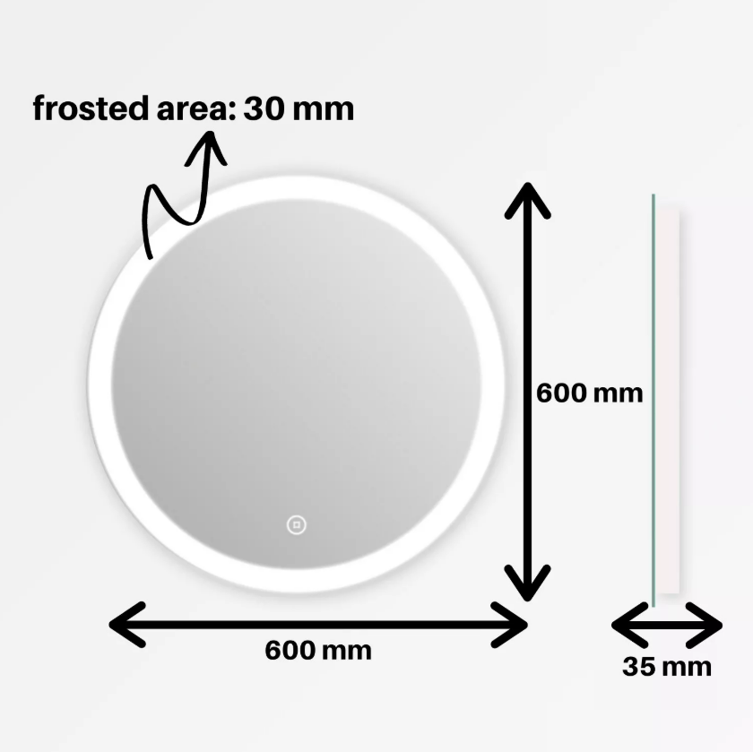 Round LED Bathroom Mirror