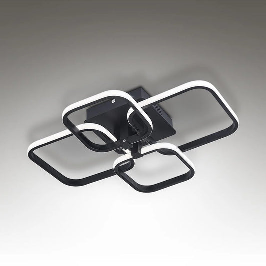 Contemporary LED Light-adjusted Semi Flush Ceiling Light