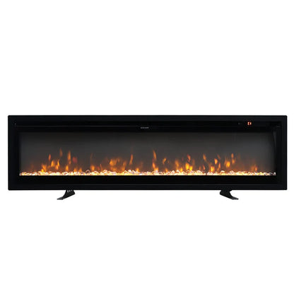 40" inch Electric Fireplace 9 Colour LED Flame Effect Heater With Remote Control
