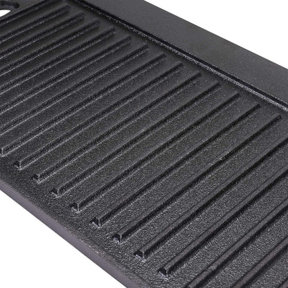 Double Sided BBQ Griddle Plate 44x23cm Non Stick Coating and Flat Surface for Gas and Electric Hobs