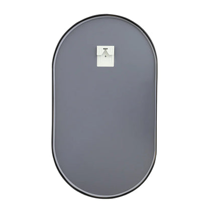 Black 70cm Oval Bathroom Vanity Mirror Wall Mirror