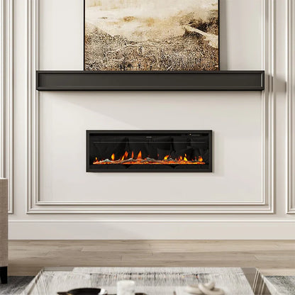 40" inch Electric Fireplace 9 Colour LED Flame Effect Heater With Remote Control