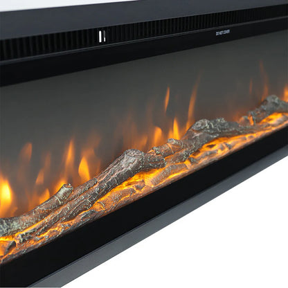 40" inch Electric Fireplace 9 Colour LED Flame Effect Heater With Remote Control