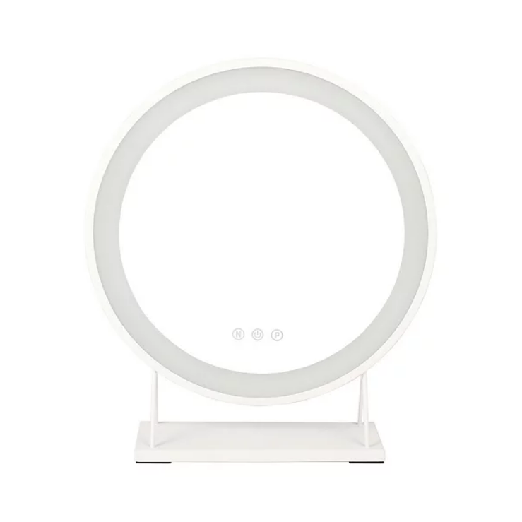 Round Hollywood Vanity Makeup Mirror with LED Lights Dimmable Touch Screen