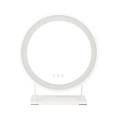 Round Hollywood Vanity Makeup Mirror with LED Lights Dimmable Touch Screen
