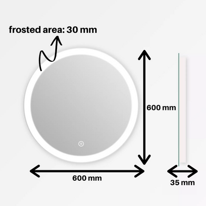 Round LED Bathroom Mirror
