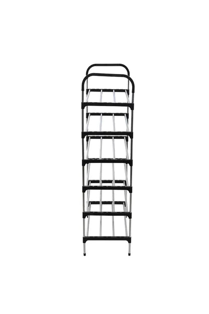 6 Tiers Shoe Rack Organizer Stainless Steel Stackable Space Saving Shoe Shelf